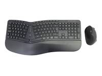 Conceptronic ORAZIO ERGO Kabelloses Set aus ergonomischer Tastatur und vertikaler Maus, spanisch / &