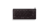 CHERRY G84-4100 Kompakte Kabelgebundene Tastatur, USB/PS2 Schwarz (QWERTZ - DE) Eingabe / Ausgabe &