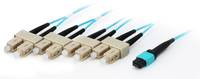 Equip 25557307 InfiniBand/Glasfaserkabel 3 m MTP 4x SC Cyan Multimedia-Technik Lichtwellenleiterkab