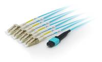 Equip 25556407 InfiniBand/Glasfaserkabel 7 m MTP 4x LC Cyan Multimedia-Technik Lichtwellenleiterkab
