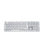CHERRY KC 200 MX Tastatur Universal USB QWERTZ Deutsch Silber, Weiß Eingabe / Ausgabe Mäuse &