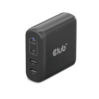 CLUB3D Travel Charger 100W GaN technology, Four port USB Type-A(2x) and -C(2x), Power Delivery(PD)