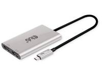 CLUB3D CSV-1586 Schnittstellen-Hub Thunderbolt 3 40000 Mbit/s Silber Multimedia-Technik Kabel