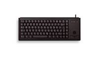 CHERRY G84-4400 TRACKBALL Kabelgebundene Tastatur, USB, Schwarz (QWERTZ - DE) Eingabe / Ausgabe &