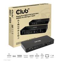 CLUB3D DisplayPort™/HDMI™ KVM Switch/Dock 4K60Hz für USB Typ-C Eingänge Signalsteuerung KVM