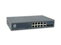 LevelOne GEP-1221 Netzwerk-Switch Unmanaged Gigabit Ethernet (10/100/1000) Power over (PoE) Schwarz