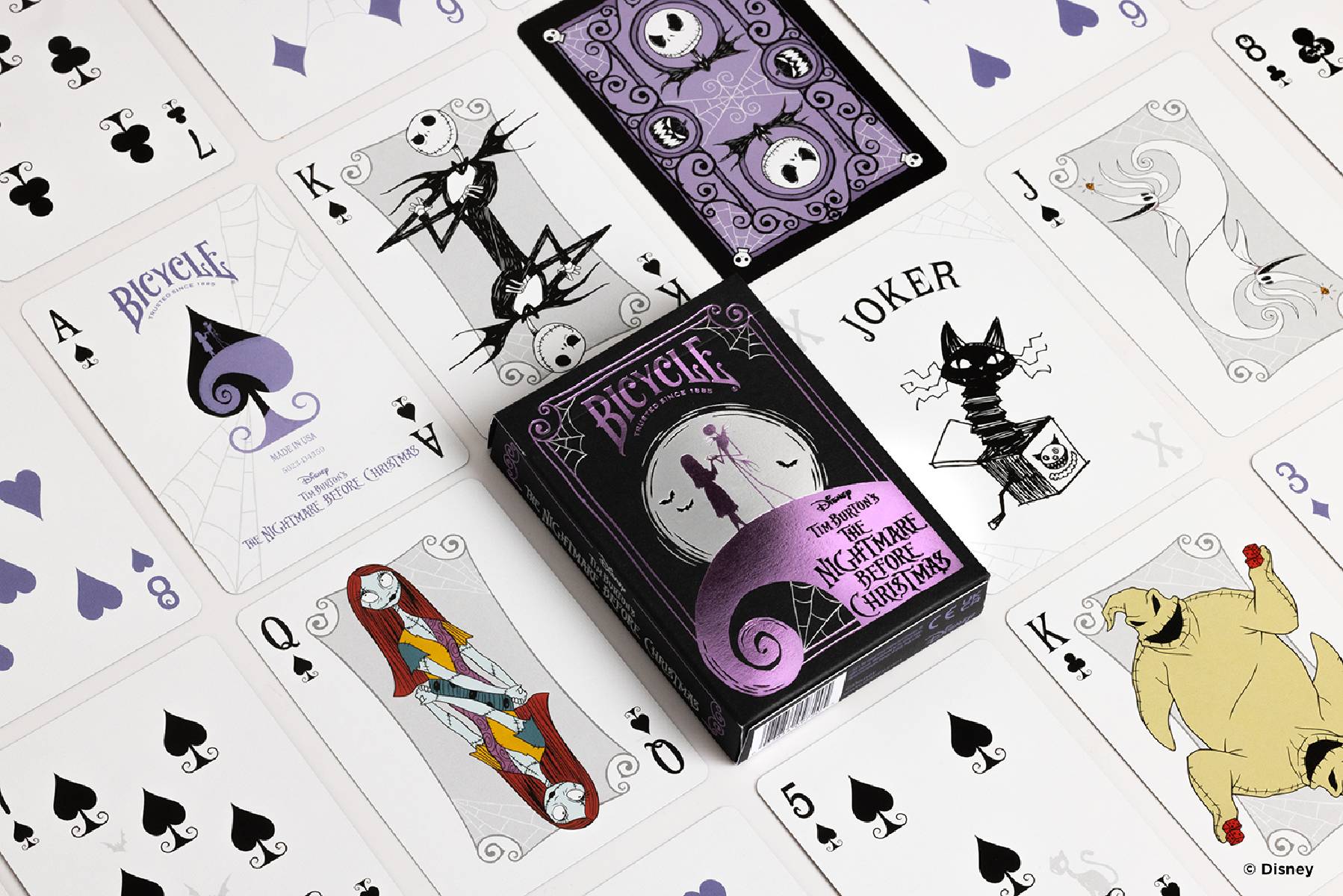 Bicycle® Kartendeck - Disney Nightmare Before Christmas Kartenspiel Spielkarten Pokerkarten