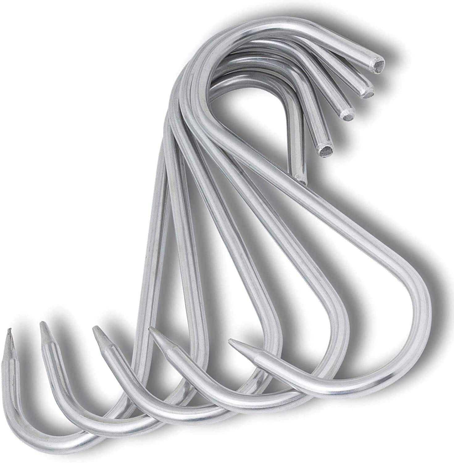 2 Stück S-Haken EDELSTAHL 60mm x 3mm Küche Fleischerei Metzger Fleisch