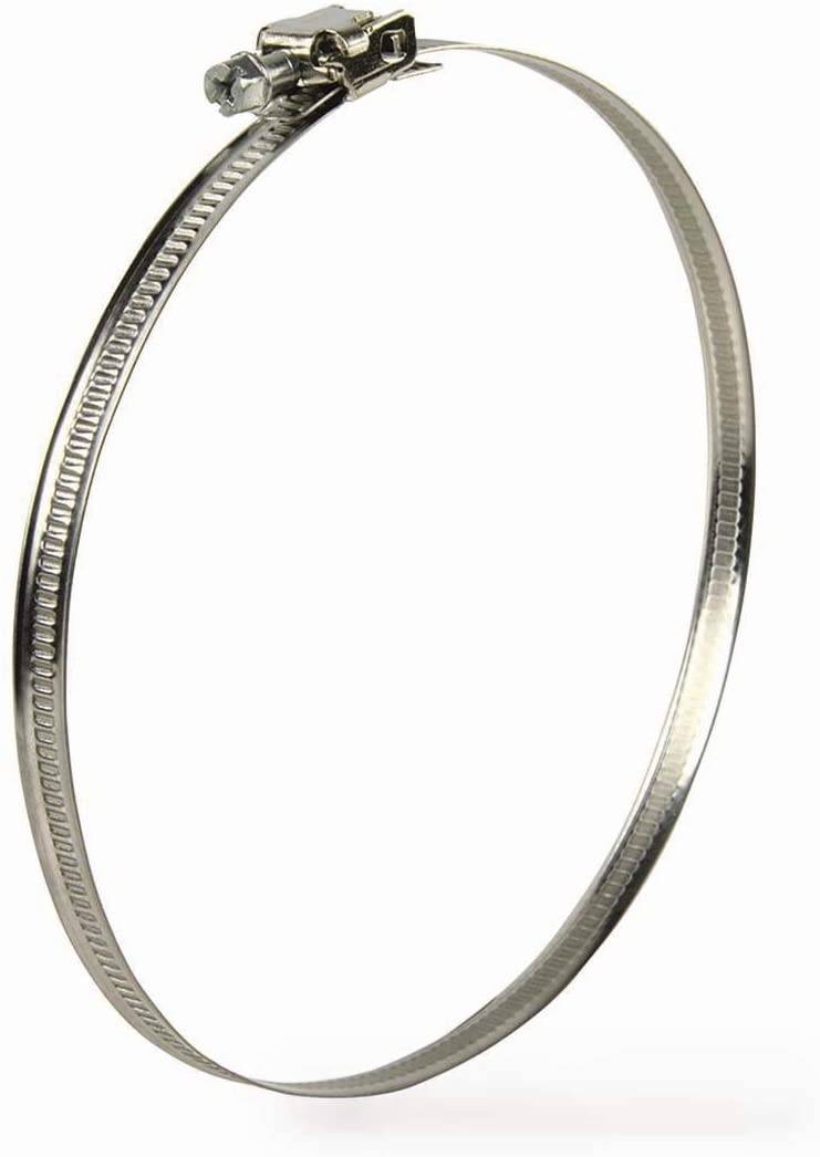 100 mm 1,5m Abluftschlauch 100mm Set mit Schlauchschelle PVC flexibel für Trockner Klimaanlage Dunstabzug