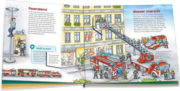 BOOKii® WAS IST WAS Kindergarten Komm mit zur Feuerwehr!