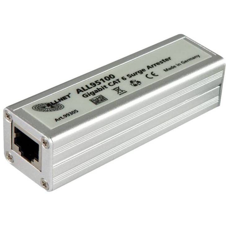 Z ALLNET TP Cat 6 Überspannungs-/Blitzschutz Surge Protector ALL95100 Indoor Netzwerk