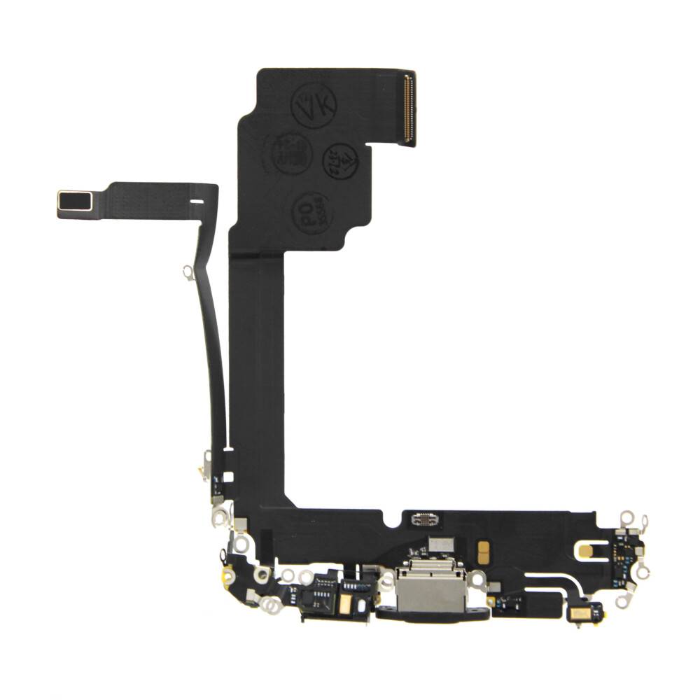 Ladebuchse für iPhone 15 Pro Max Schwarz Titanium Dock Connector Flex