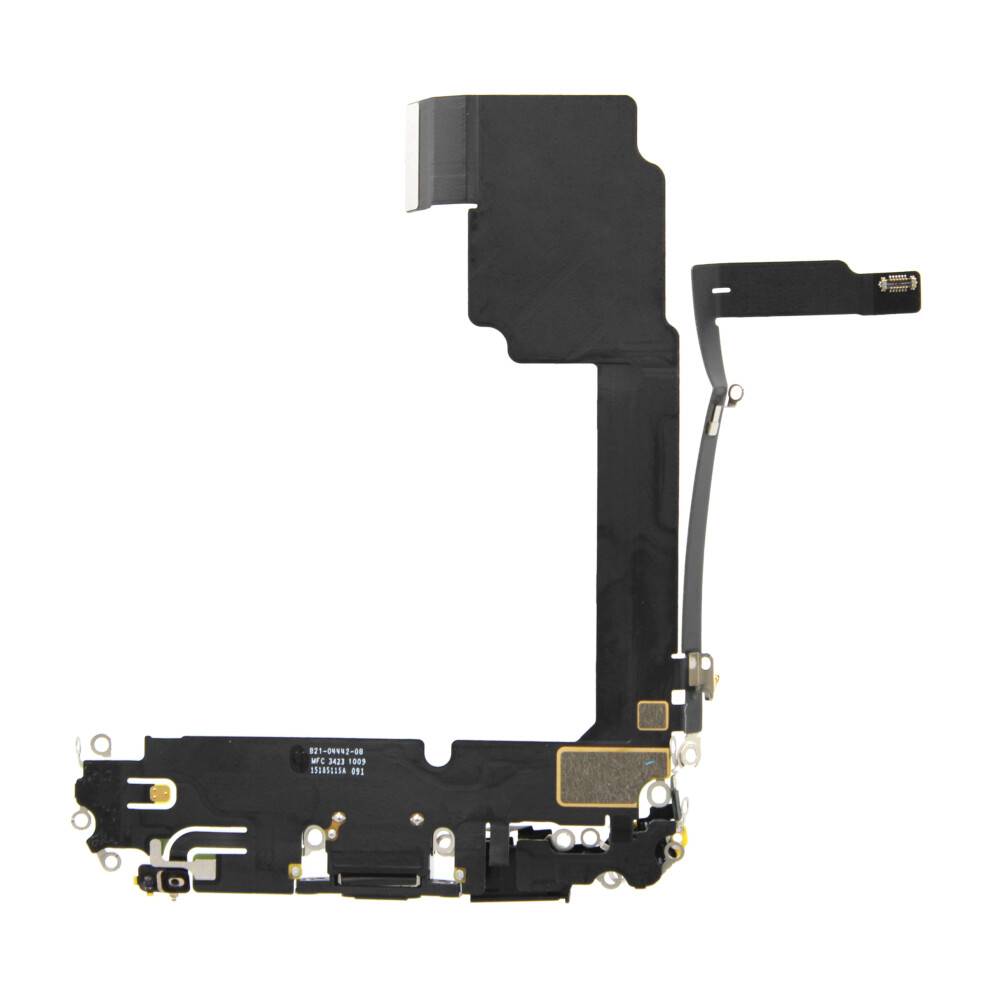 Ladebuchse für iPhone 15 Pro Max Schwarz Titanium Dock Connector Flex