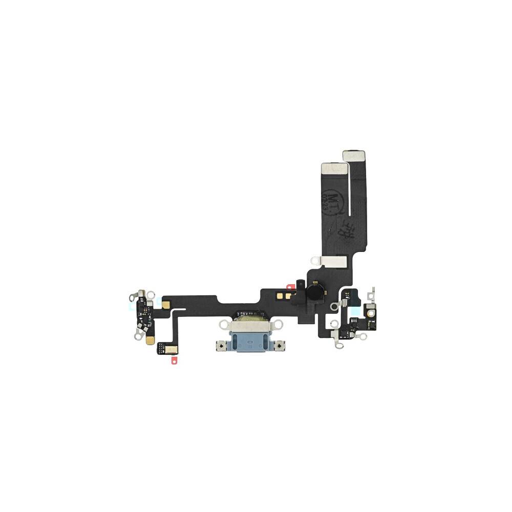 Ladebuchse für iPhone 14 Blau Dock Connector Flex