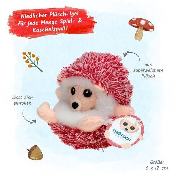 Trötsch Plüschigel rot