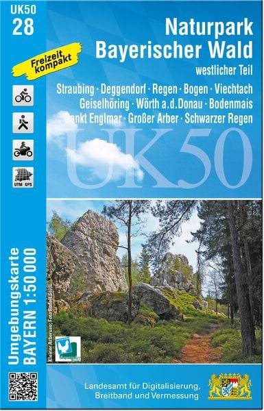 UK50-28 Naturpark Bayerischer Wald - westlicher Teil 1:50 000 (UK50-28)