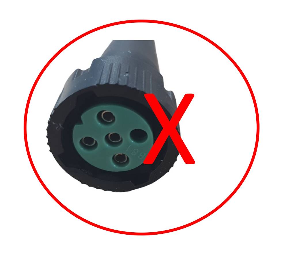 Aspöck - open End - Kabel 2m - 8polig - Bajonett Anschluss - Grün