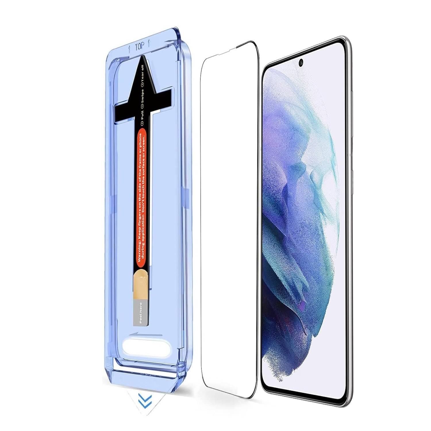 5x 9H Panzerglas für Samsung Galaxy S21 Plus 3D KLAR Auto-Dust-Eliminierung echtes Tempered Glass Schutzglas Displayschutz Schutzfolie