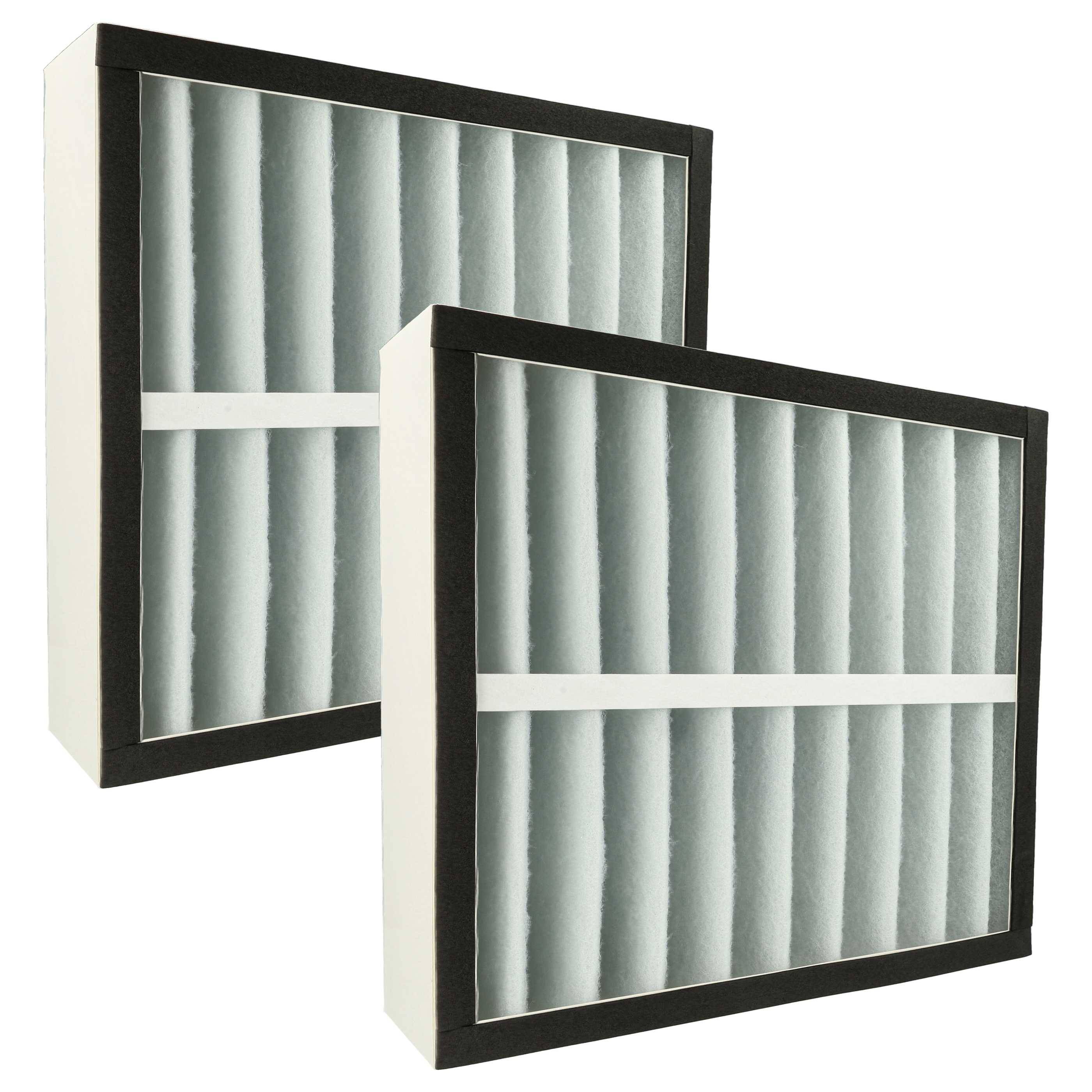 vhbw 2x Vorfilter kompatibel mit Dustcontrol DC AirCube 1200 Luftreiniger - Kunststoff, Filterklasse G4 Schwarz Weiß