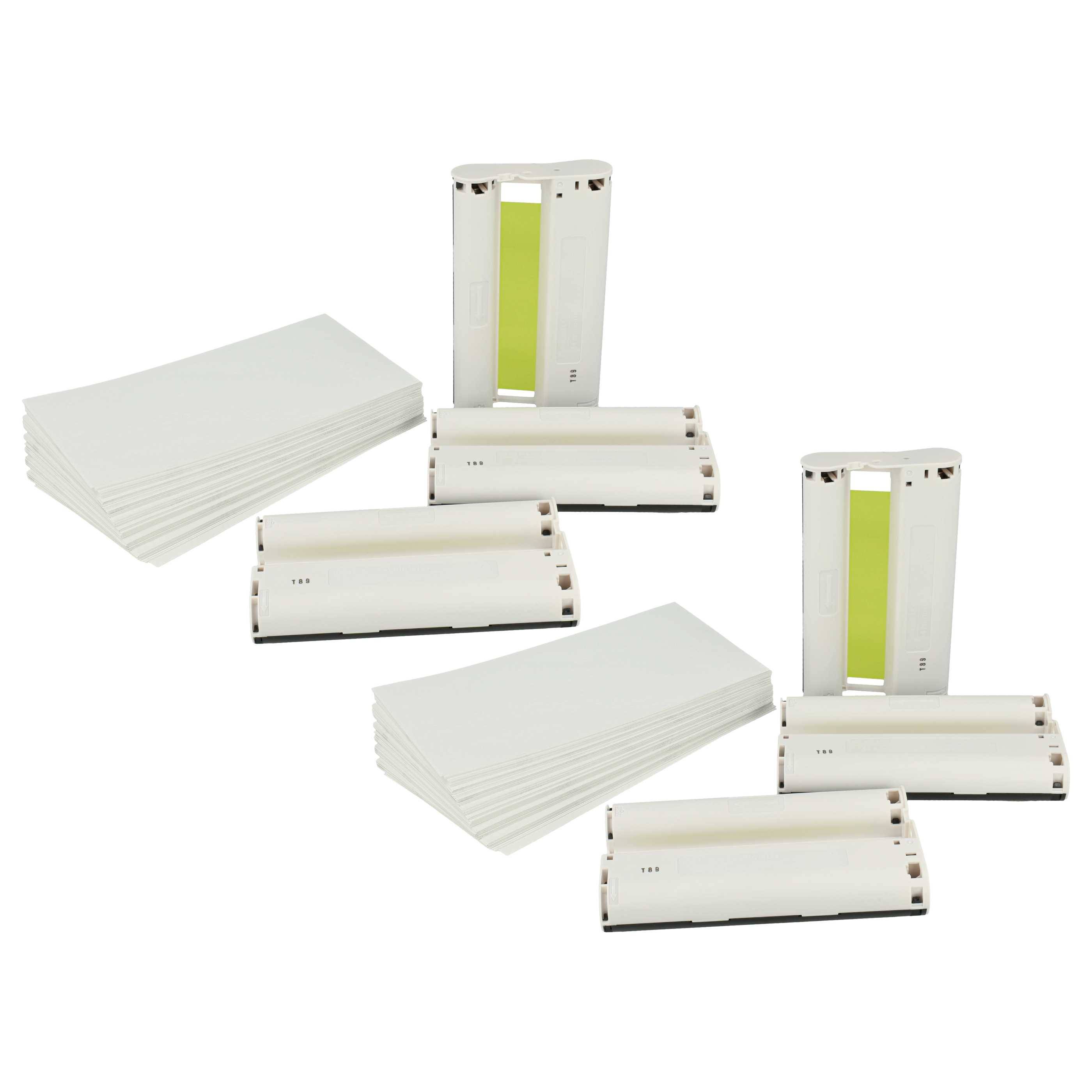 vhbw 2x Druckerkartuschen Cyan/Magenta/Yellow kompatibel mit Canon Selphy CP-1200, CP-1300 Fotodrucker (kompatibel, 2er-Pack)