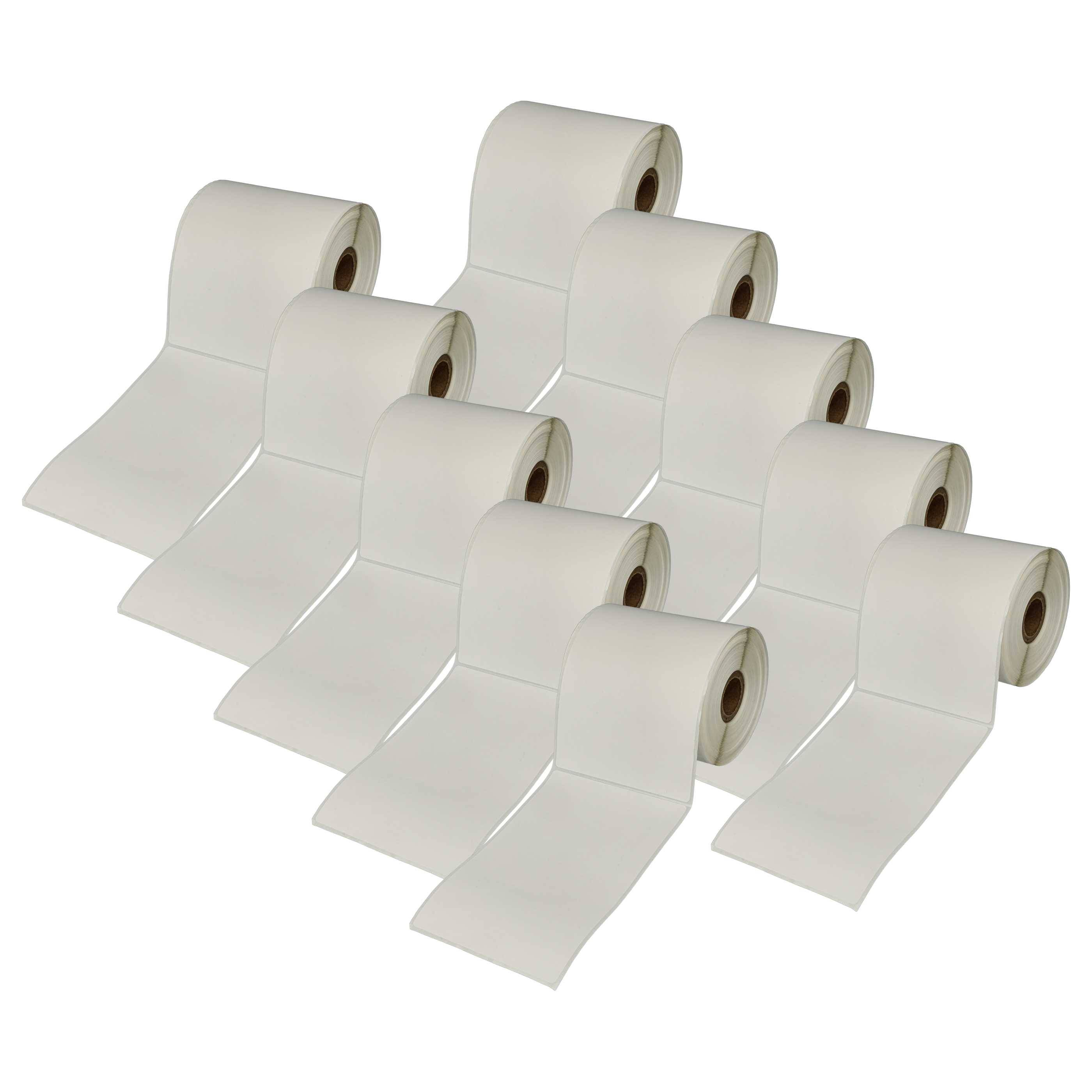 vhbw 10x Etiketten-Rolle 152mm x 102mm (278 Etiketten) Ersatz für Brother RD-S02E1 für Etiketten-Drucker