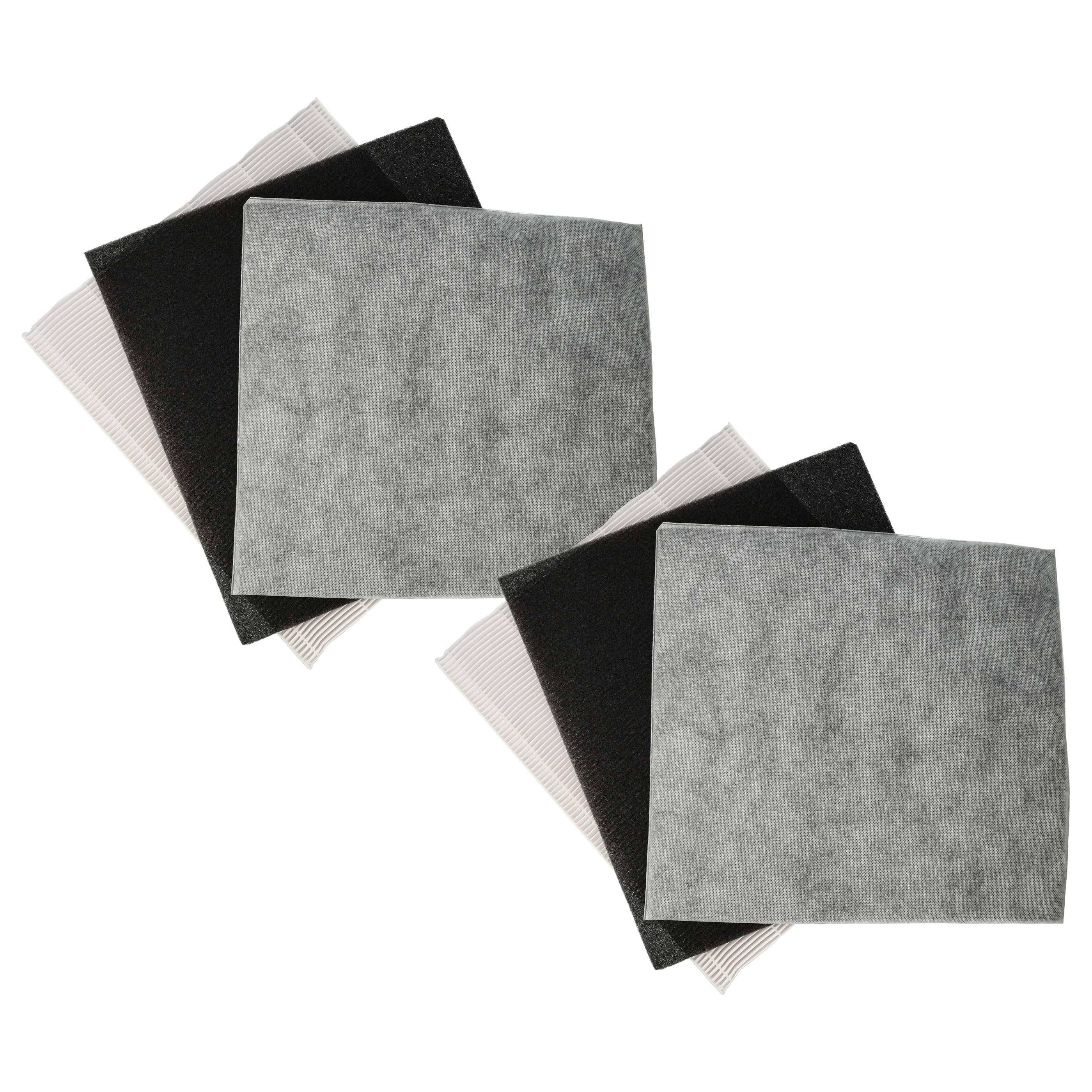 vhbw 6-teiliges Filter-Set Ersatz für DeLonghi 5537000900 für Luftreiniger - HEPA-Filter, Aktivkohlefilter, Vorfilter