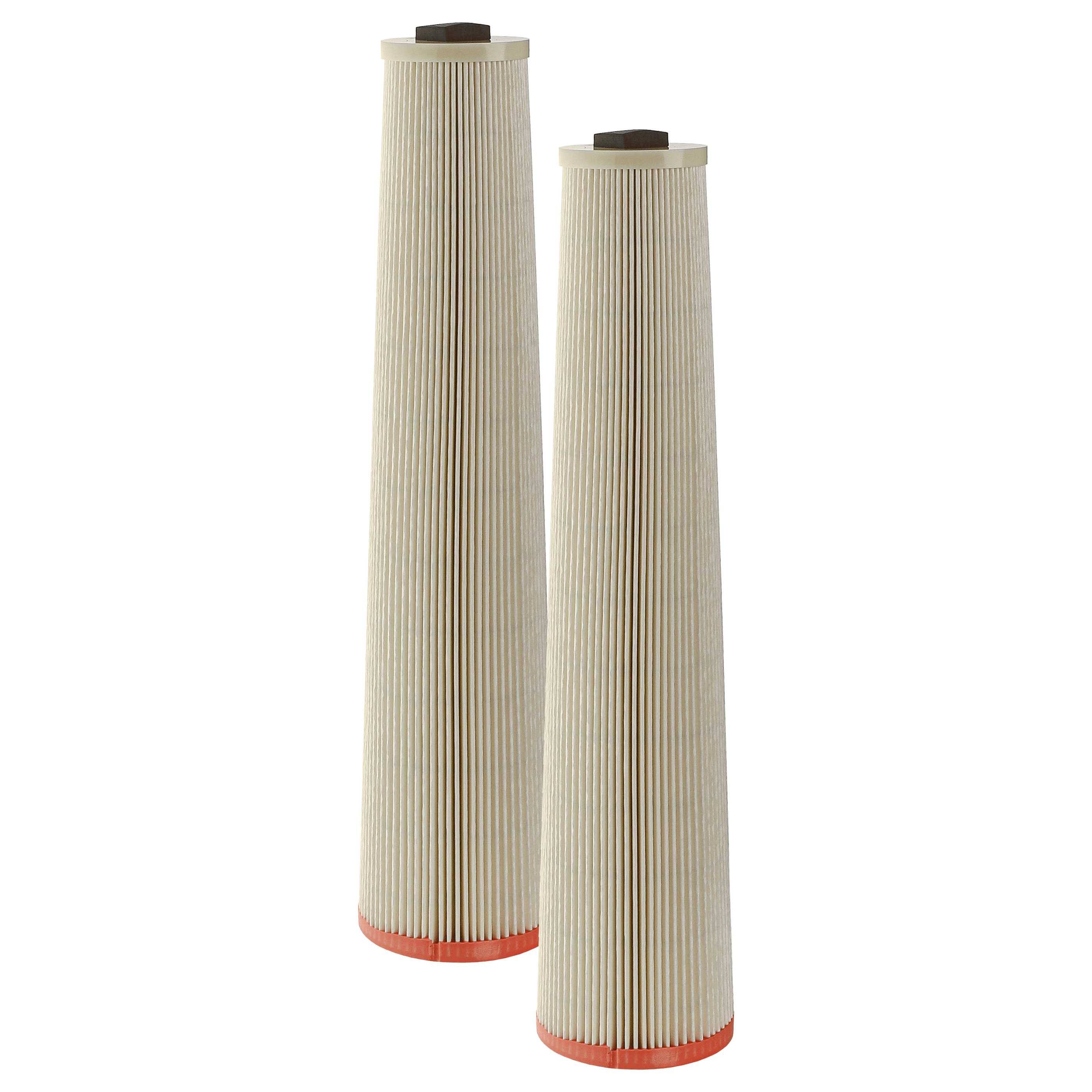 vhbw 2x Staubsaugerfilter Ersatz für Dustcontrol 42024 für Staubsauger - HEPA-Filter Orange Weiß