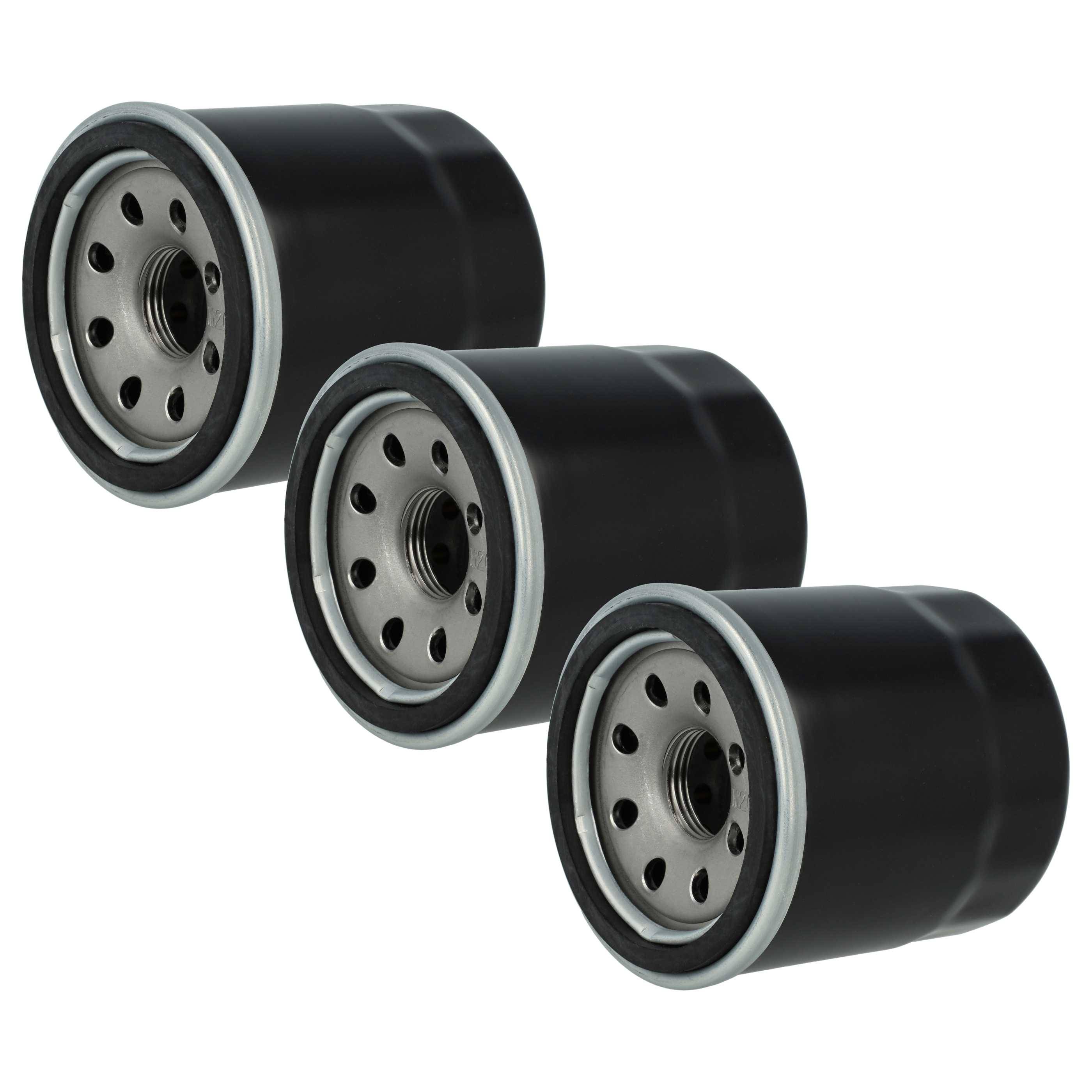 vhbw 3x Ölfilter kompatibel mit Kawasaki ZX-7R, ZX-6RR, ZZR, ZX-9R Bagger-Motoren Kompaktlader