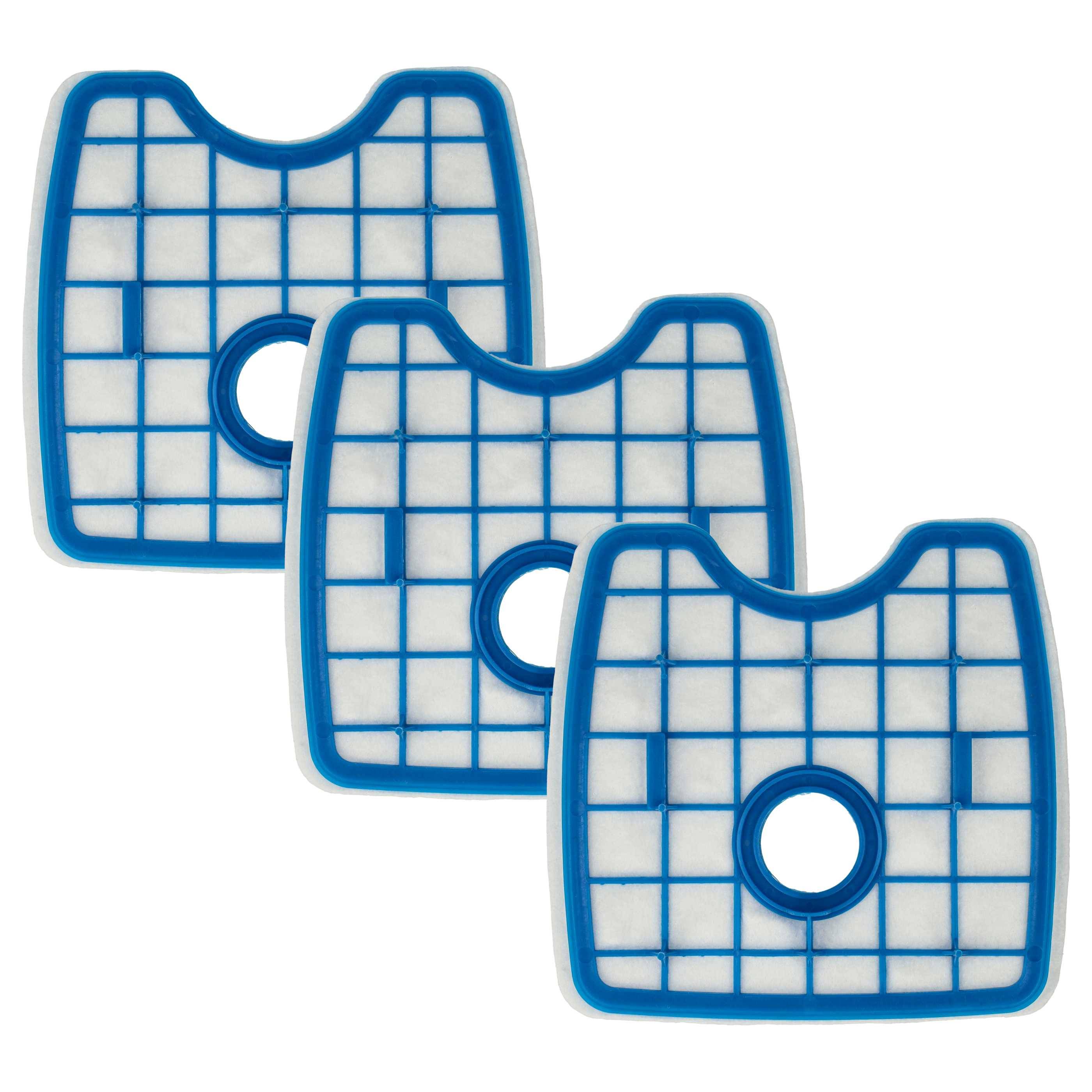 vhbw Filterset 3x Filter Ersatz für Philips 432200494172, CP0109/01, CP0109 für Staubsaugerroboter - Staubfilter