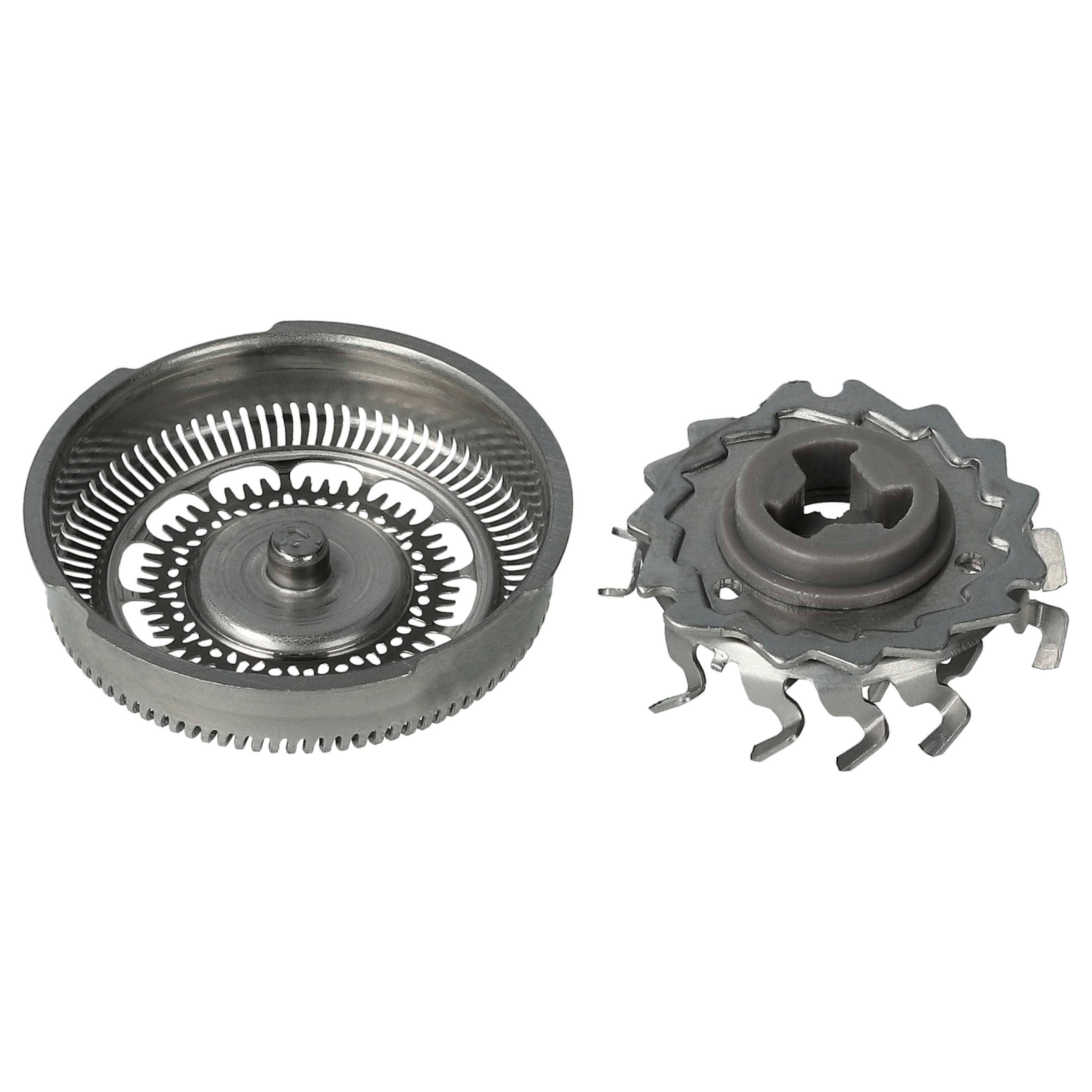 vhbw 6x Ersatz-Scherköpfe kompatibel mit Philips S7570, S7710, S7720, S7730, S7780, S7xxx Elektrorasierer, Silber