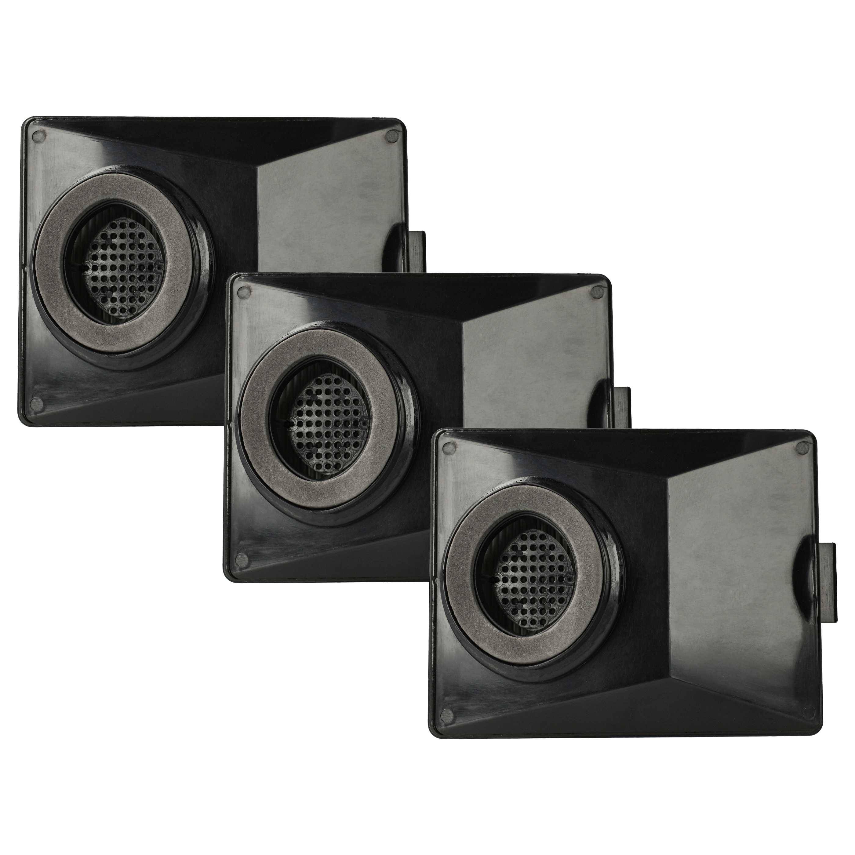 vhbw 3x Staubsaugerfilter Ersatz für Rainbow R12179, R12647B, 1000002 für Staubsauger - Schmutzfilter, Filtereinheit