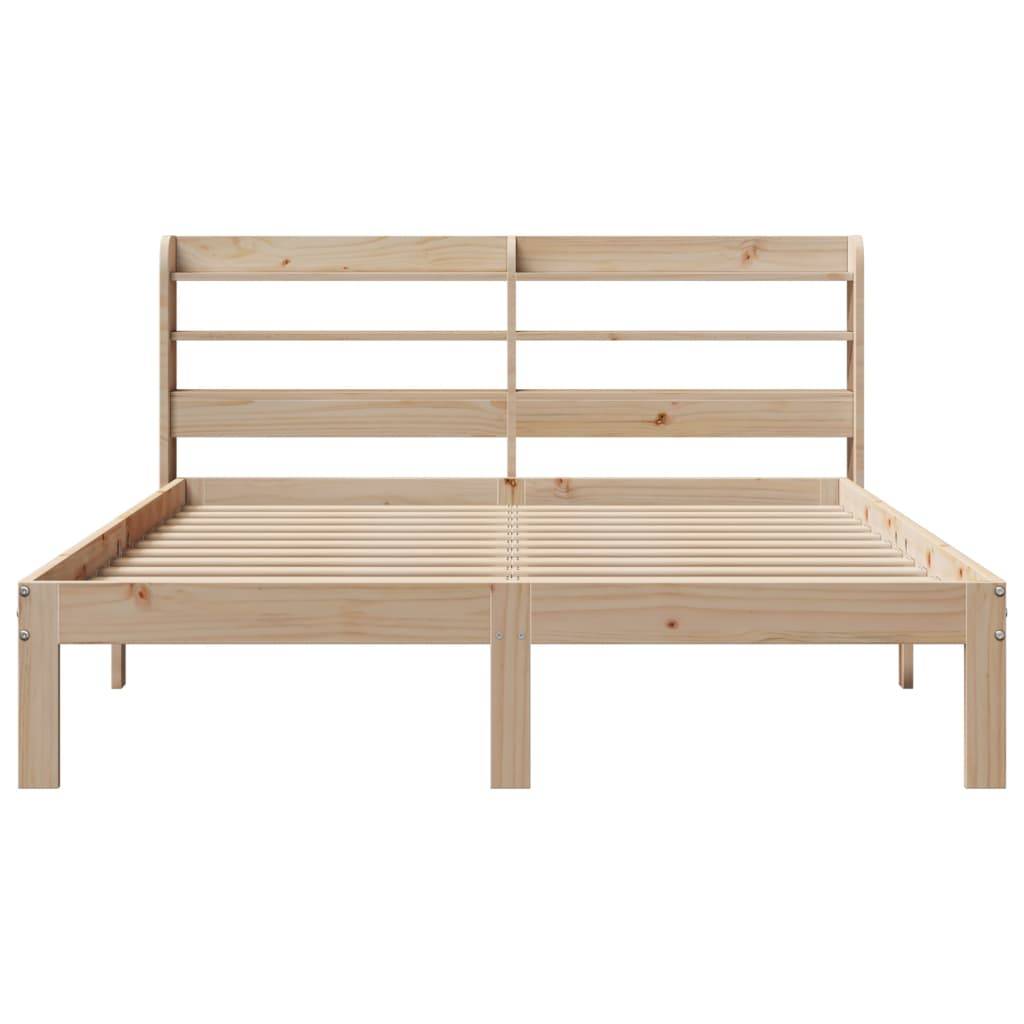 vidaXL Bettgestell mit Kopfteil ohne Matratze 150x200 cm