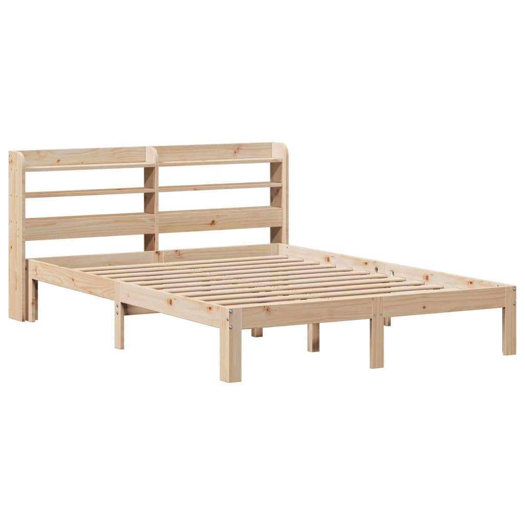 vidaXL Bettgestell mit Kopfteil ohne Matratze 150x200 cm