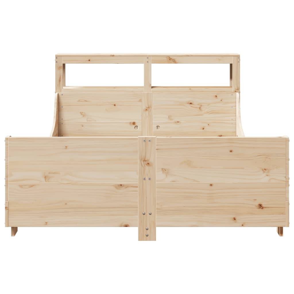 vidaXL Massivholzbett ohne Matratze 140x200 cm Kiefernholz