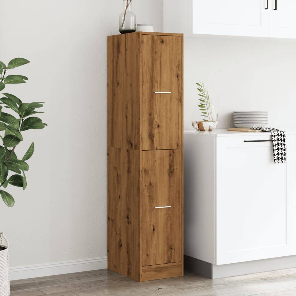 vidaXL Apothekerschrank Artisan-Eiche 30x41x144,5 cm Holzwerkstoff