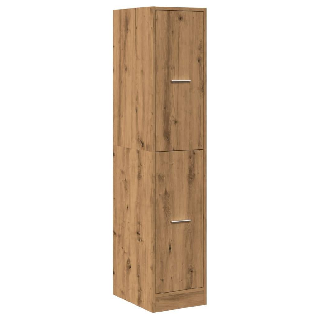 vidaXL Apothekerschrank Artisan-Eiche 30x41x144,5 cm Holzwerkstoff