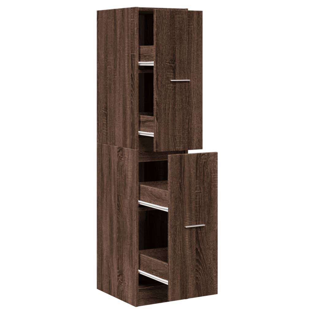 vidaXL Apothekerschrank Eichen-Optik 30x41x144,5 cm Holzwerkstoff