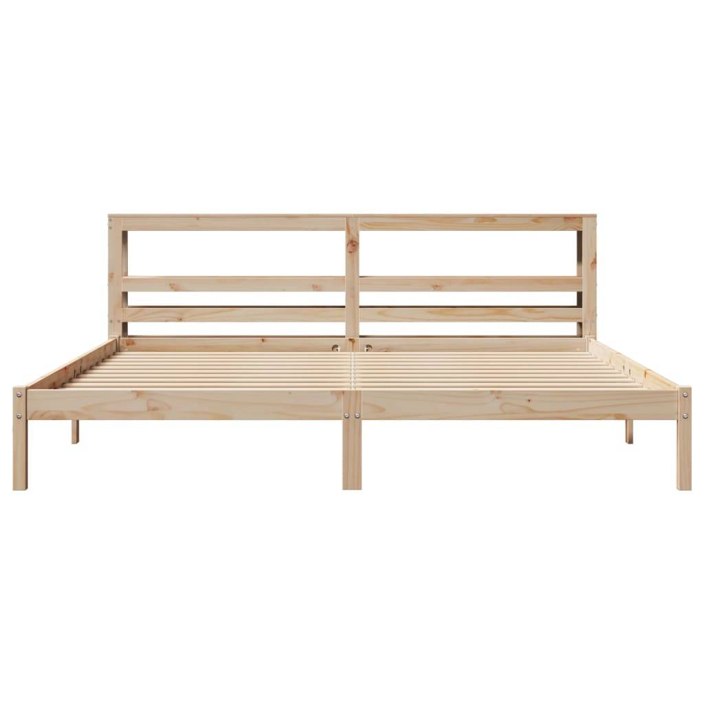 vidaXL Massivholzbett ohne Matratze 180x200 Kiefernholz