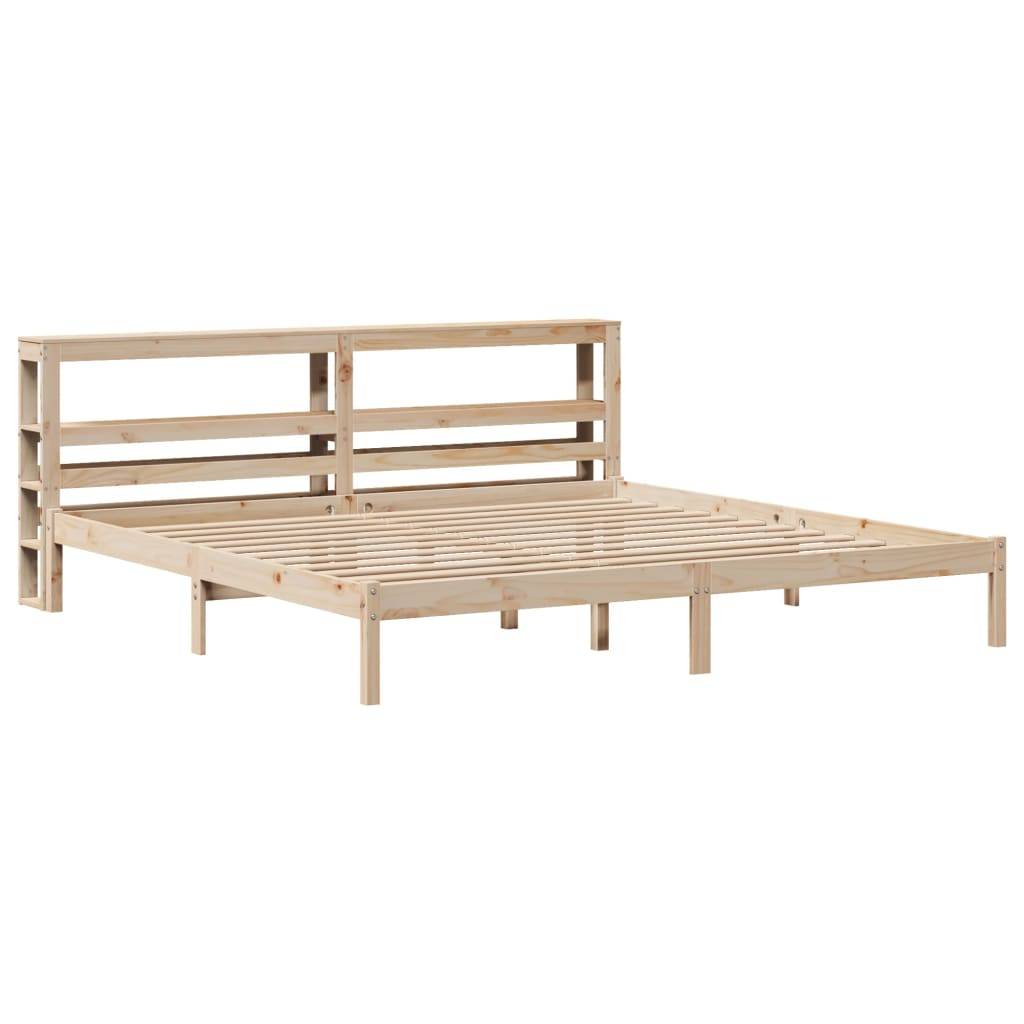 vidaXL Massivholzbett ohne Matratze 180x200 Kiefernholz