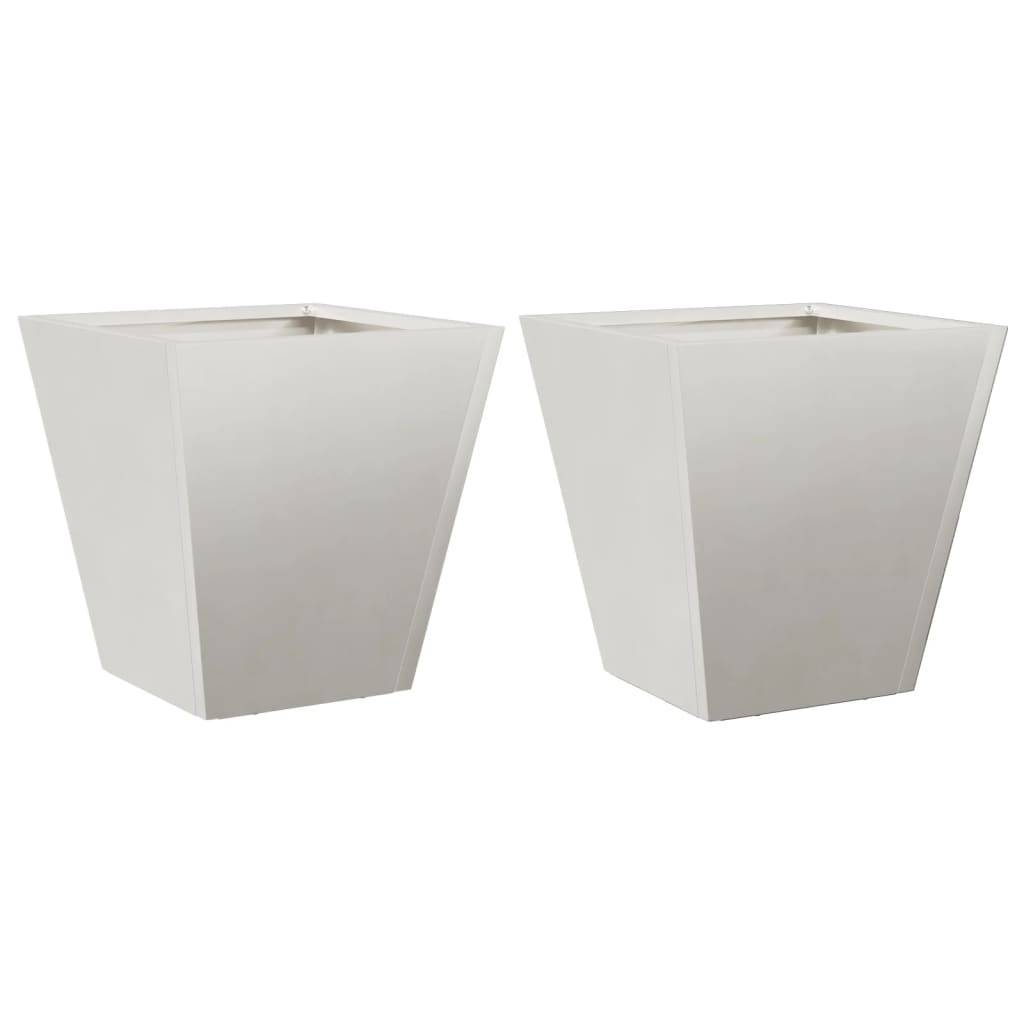 vidaXL Pflanzkübel 2 Stk. 30x30x30 cm Edelstahl