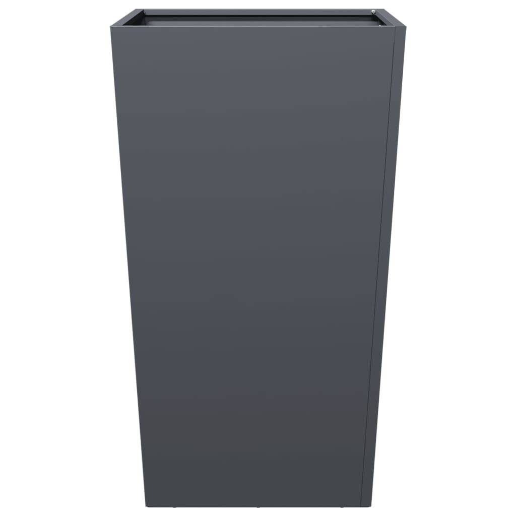 vidaXL Pflanzkübel Anthrazit 45x45x75 cm Stahl