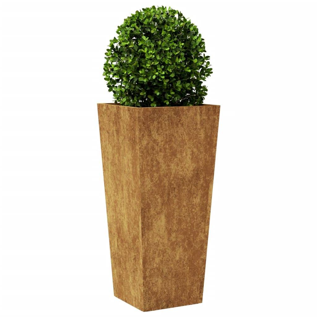 vidaXL Pflanzkübel 2 Stk. 35x35x75 cm Wetterfester Stahl