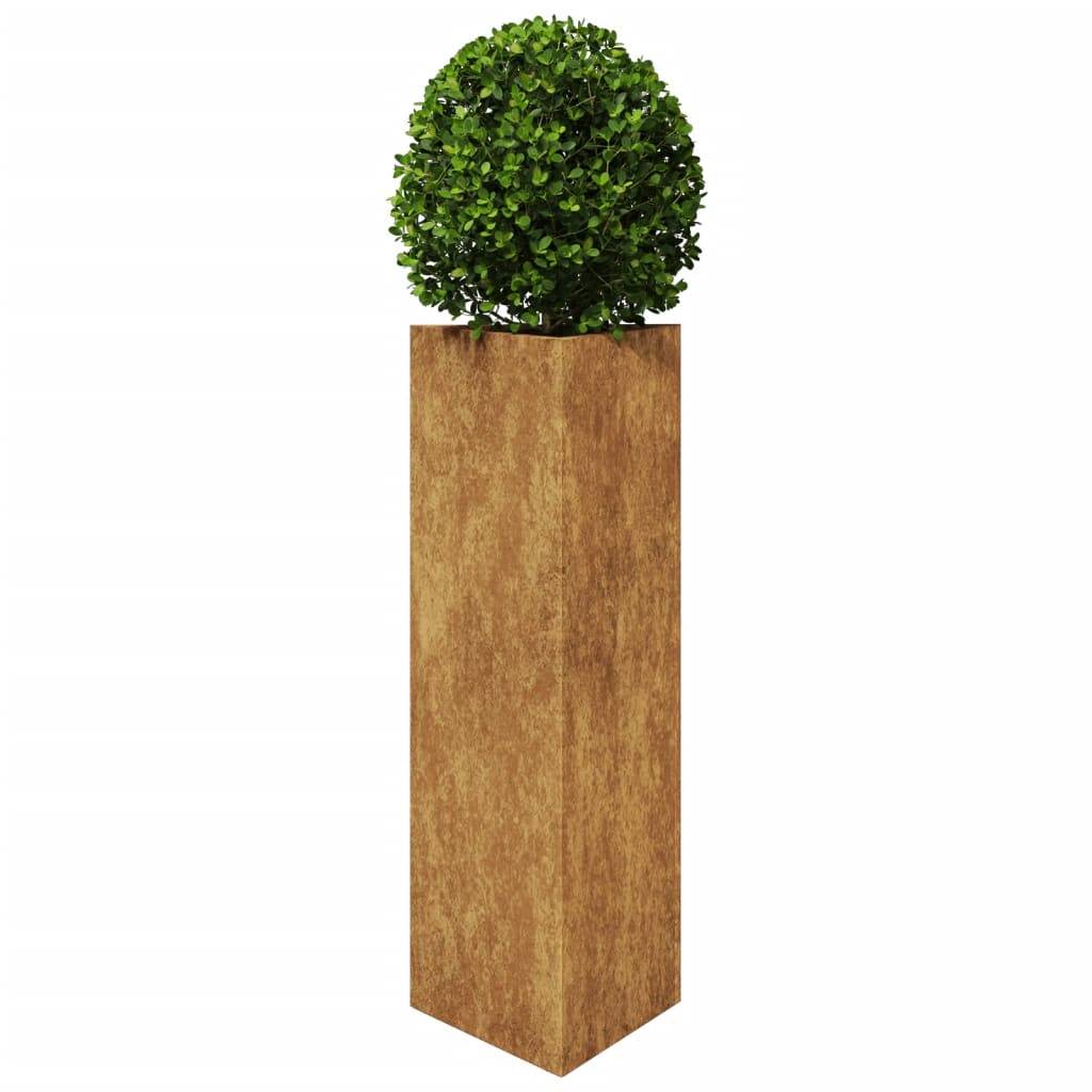 vidaXL Pflanzkübel 2 Stk. Dreieckig 30x26x75 cm Wetterfester Stahl