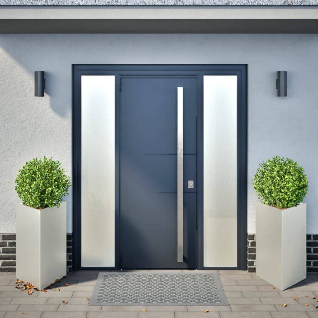 vidaXL Pflanzkübel 2 Stk. Dreieckig 50x43x75 cm Edelstahl