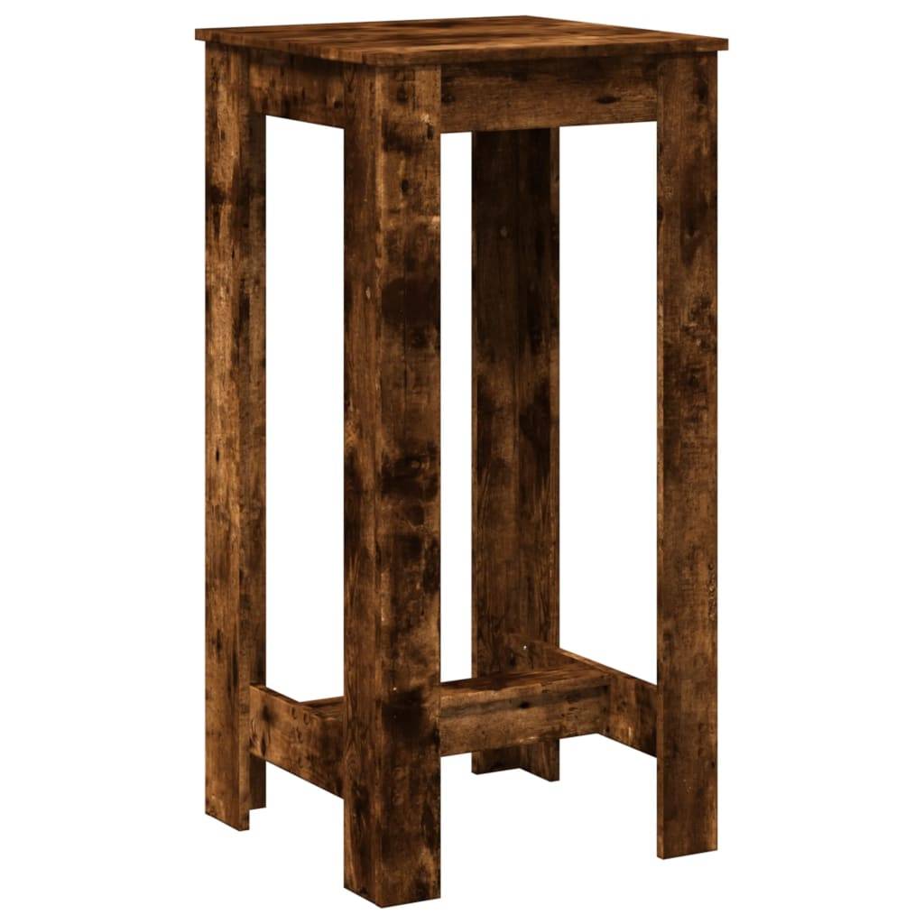 vidaXL Bartisch Räuchereiche 51x50x103,5 cm Holzwerkstoff