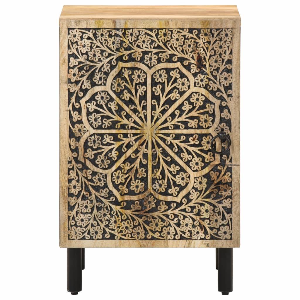 vidaXL Badschrank 38x33x58 cm Massivholz Mango