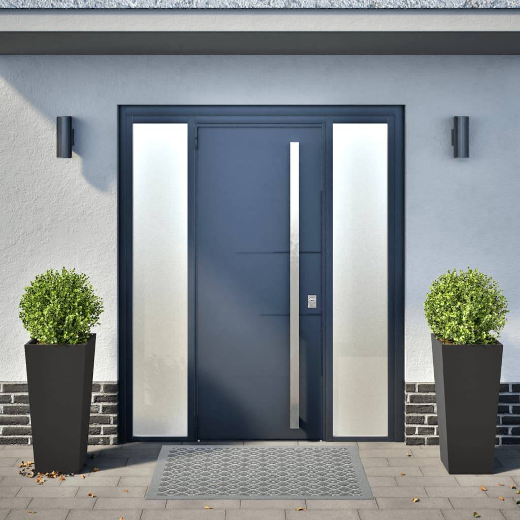 vidaXL Pflanzkübel 2 Stk. Schwarz 35x35x75 cm Stahl