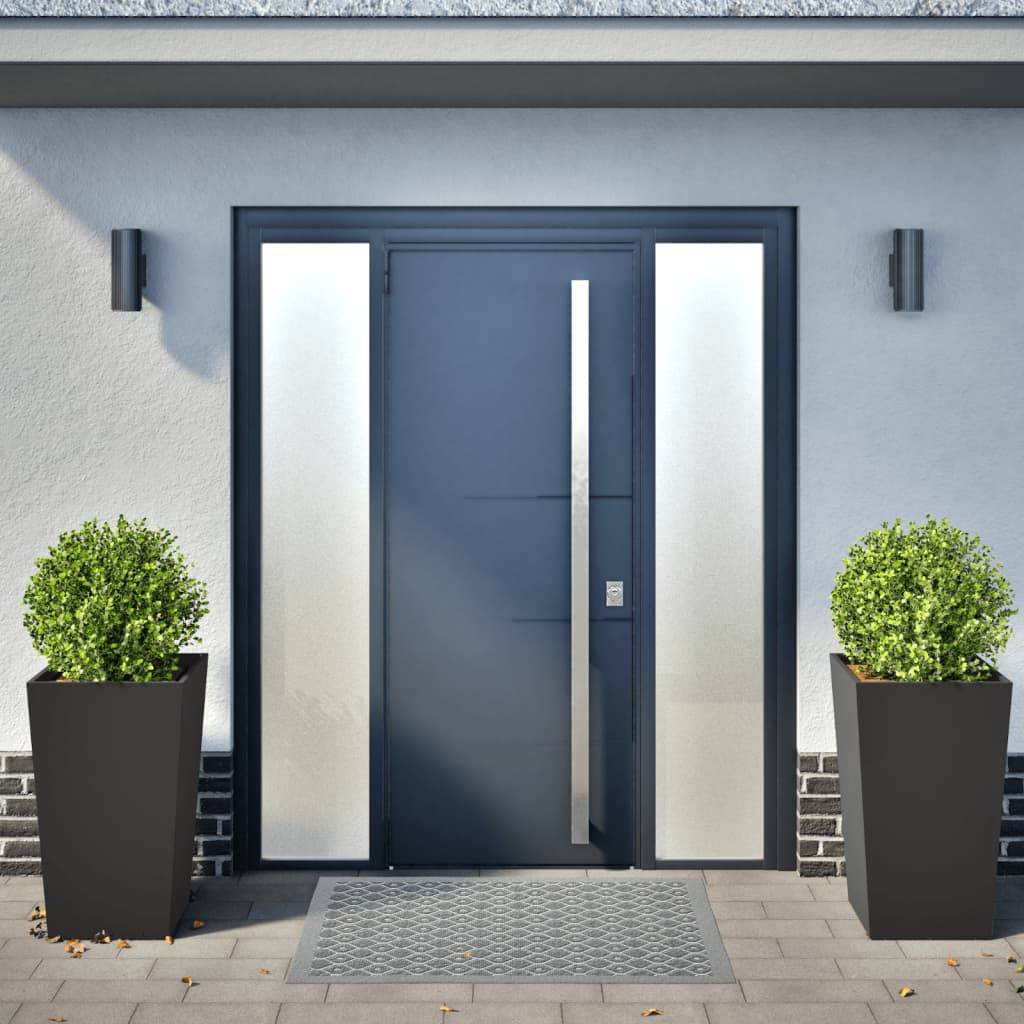 vidaXL Pflanzkübel 2 Stk. Schwarz 45x45x75 cm Stahl