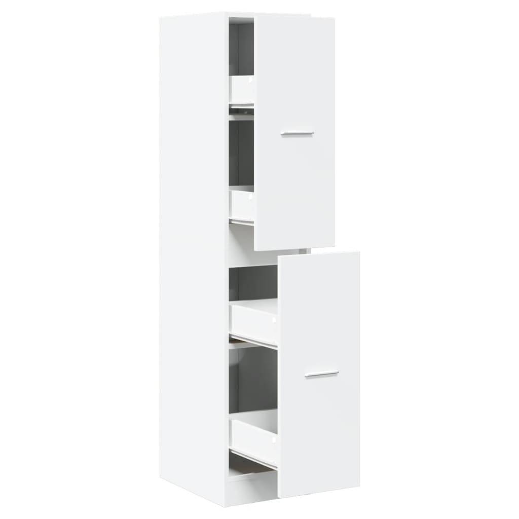 vidaXL Apothekerschrank Weiß 30x41x144,5 cm Holzwerkstoff