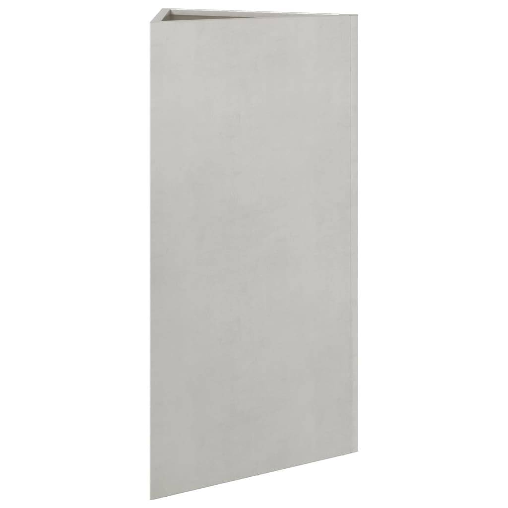 vidaXL Pflanzkübel Dreieckig 40x34,5x70 cm Edelstahl